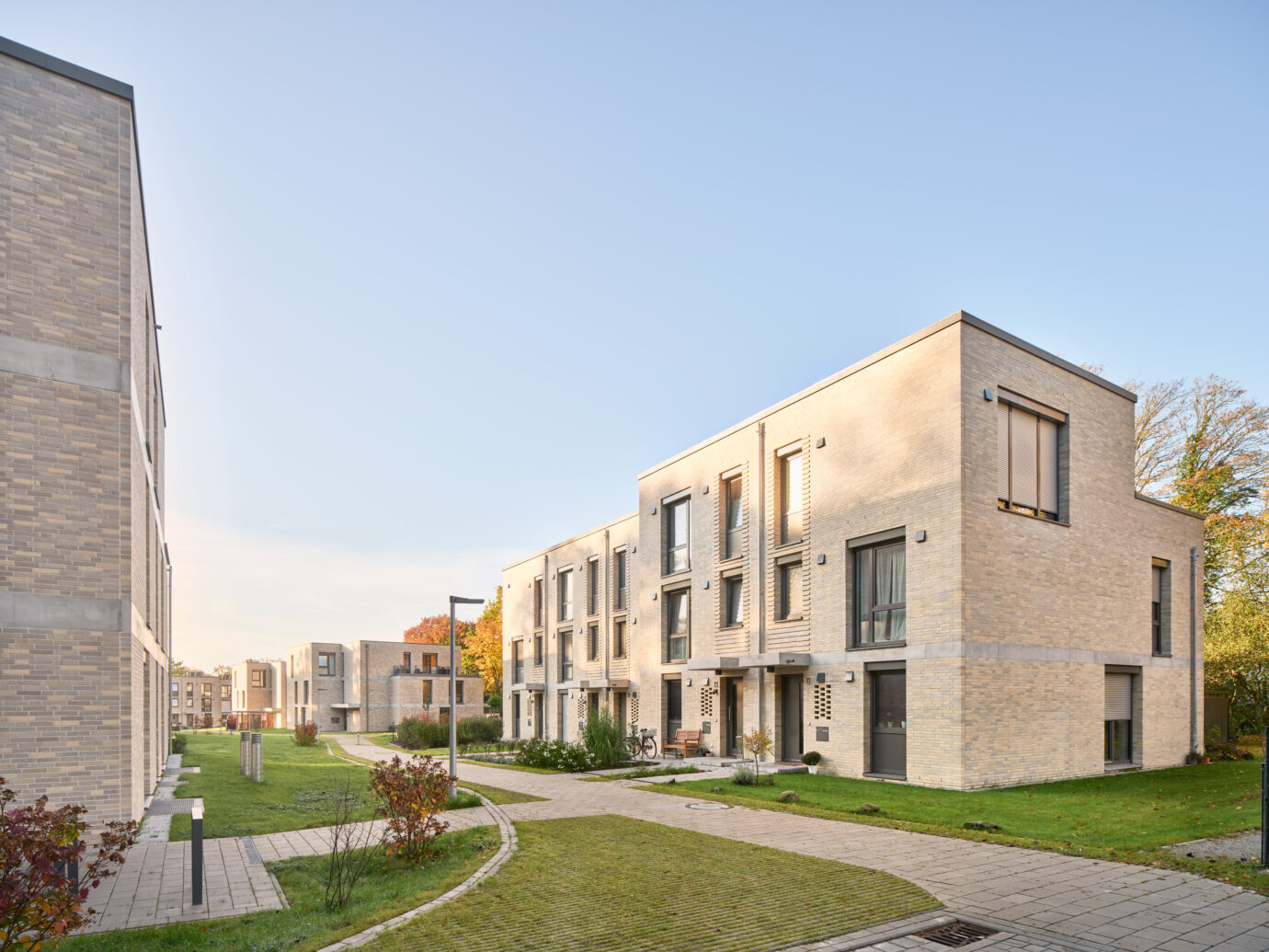 Wohnquartier »Woldes Wiese«, Entwurf Hilmes Lamprecht Architekten BDA, Bremen, 2021-10-28, Foto: Caspar Sessler