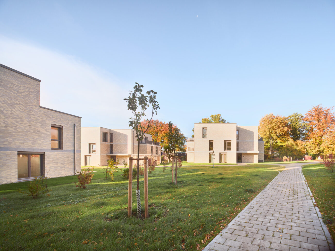 Wohnquartier »Woldes Wiese«, Entwurf Hilmes Lamprecht Architekten BDA, Bremen, 2021-10-28, Foto: Caspar Sessler