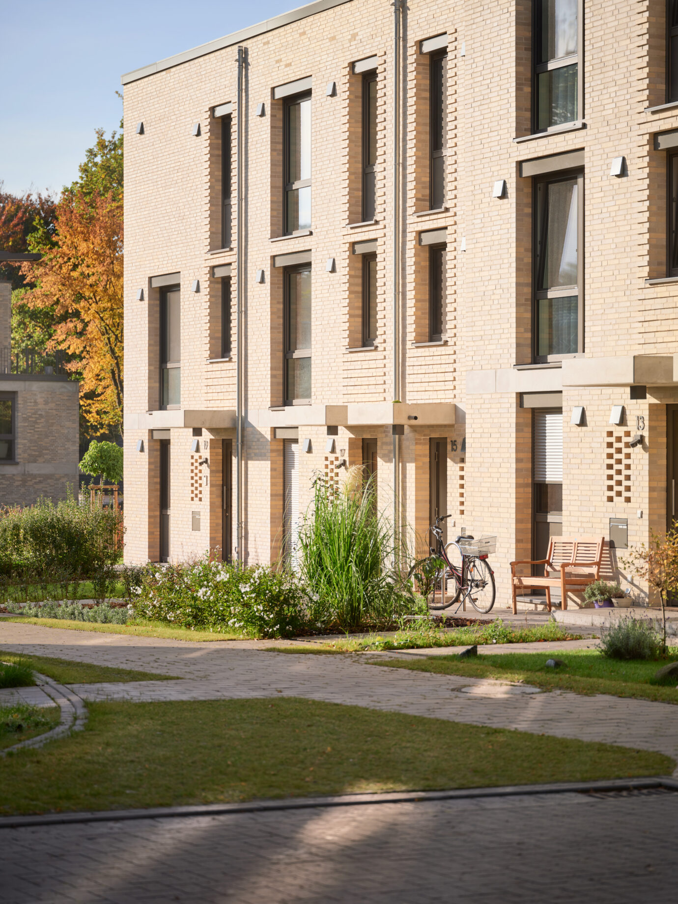 Wohnquartier »Woldes Wiese«, Entwurf Hilmes Lamprecht Architekten BDA, Bremen, 2021-10-28, Foto: Caspar Sessler