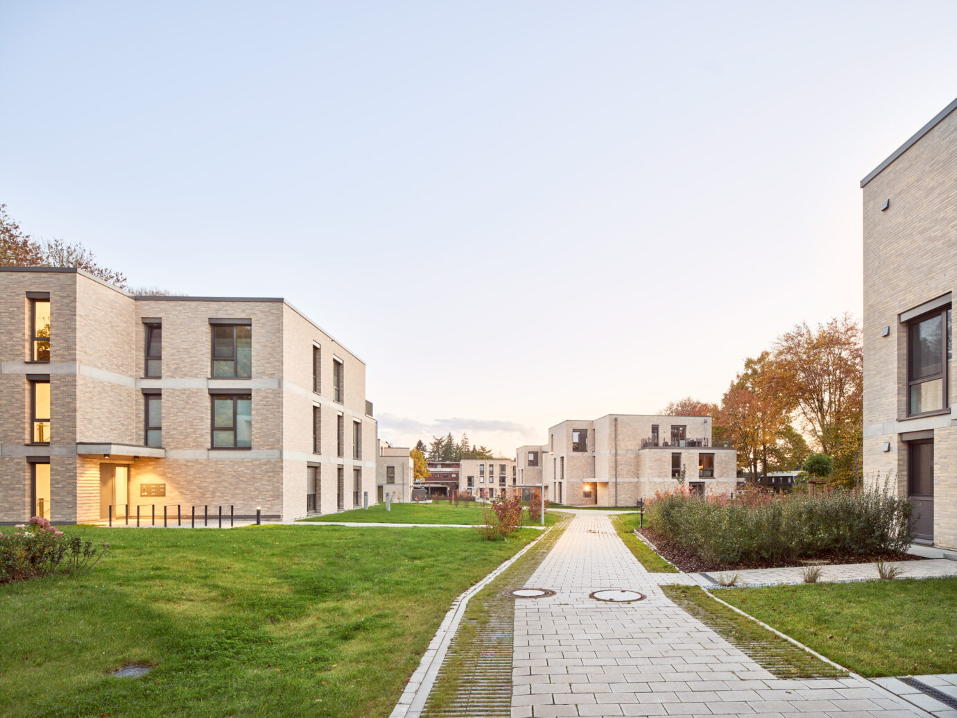 Wohnbebauung »Woldes Wiese«, Entwurf Hilmes Lamprecht Architekten BDA, Bremen, 2021-11-01, Foto: Caspar Sessler