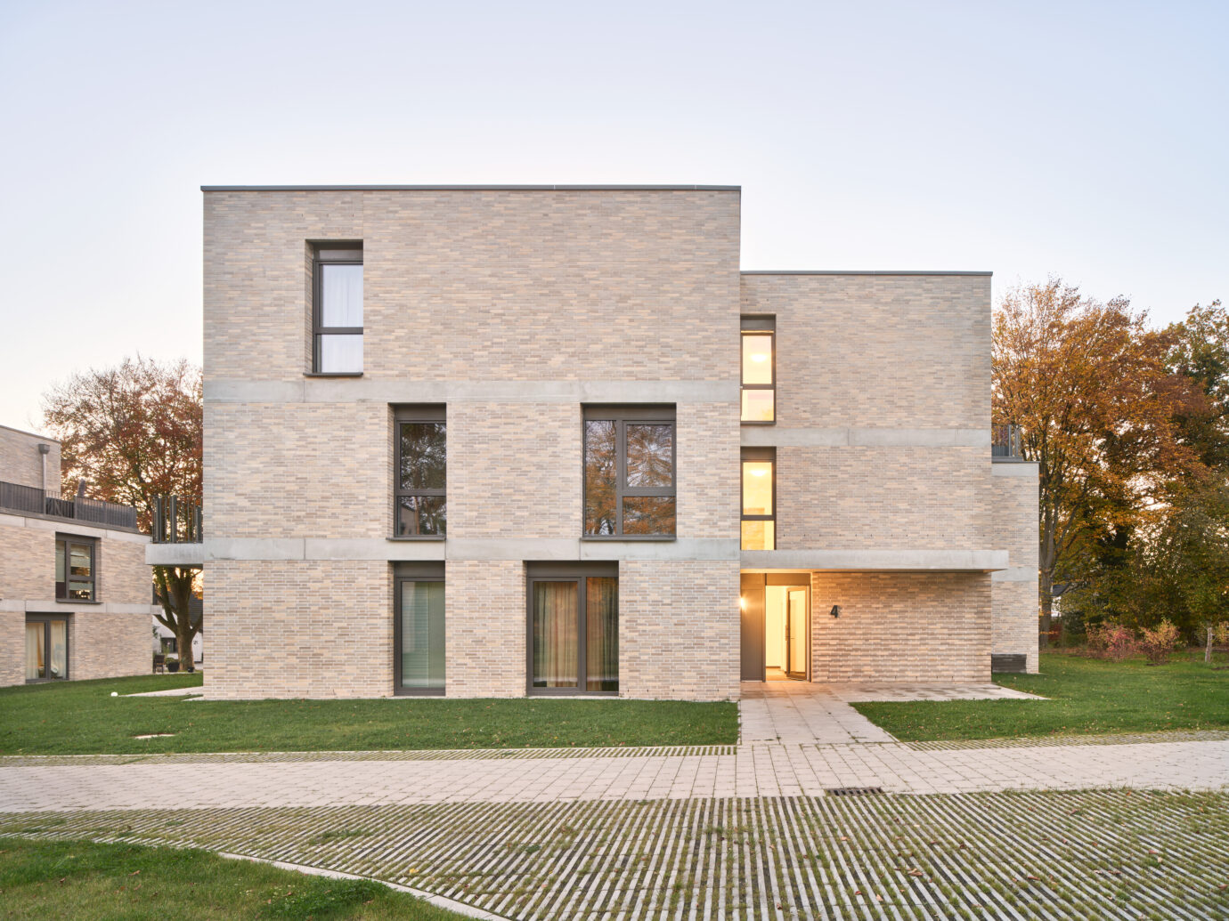 Wohnbebauung »Woldes Wiese«, Entwurf Hilmes Lamprecht Architekten BDA, Bremen, 2021-11-01, Foto: Caspar Sessler